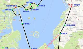 南京到杭州西湖游玩攻略 杭州西湖旅游图